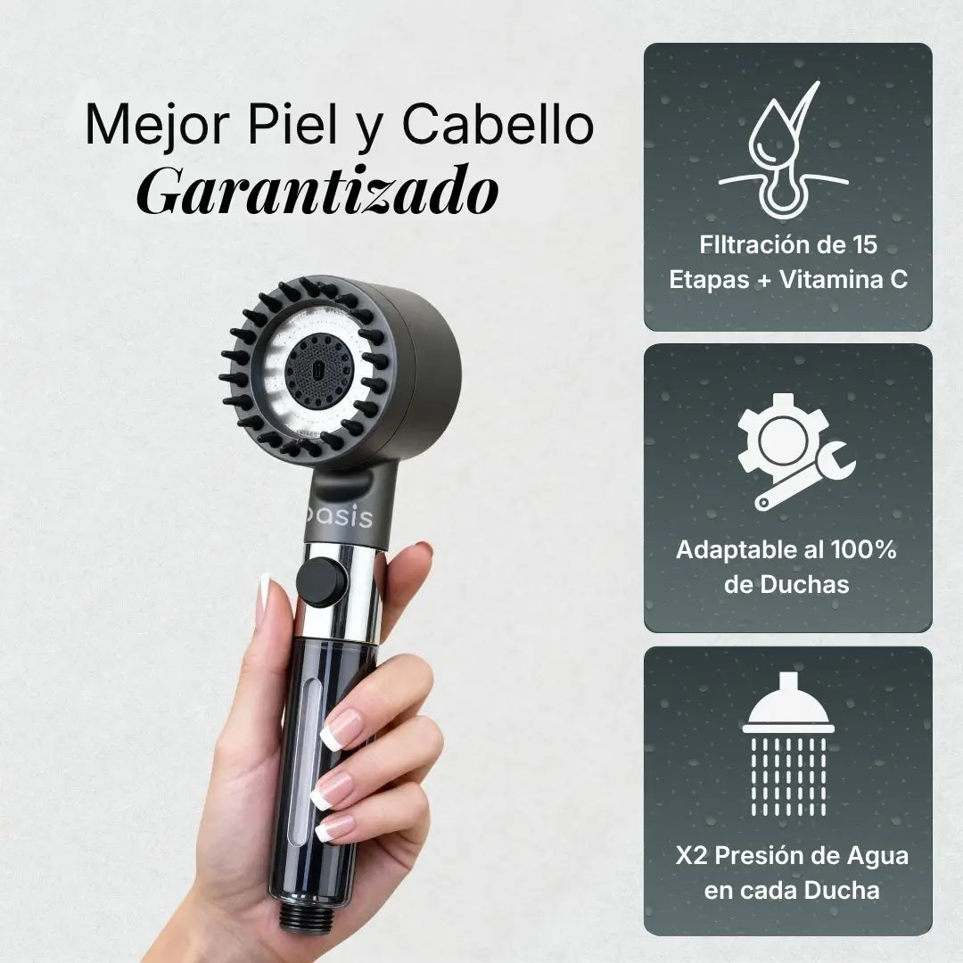 OASIS Cabezal con Sistema de Filtración 15 Etapas + Vitamina C