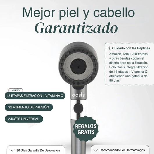 Cabezal con Sistema de Filtración 15 Etapas + Vitamina C