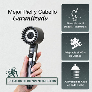Cabezal con Sistema de Filtración 15 Etapas + Vitamina C