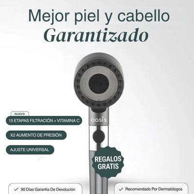 Cabezal con Sistema de Filtración 15 Etapas + Vitamina C